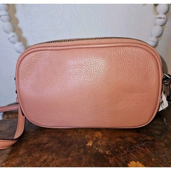 Coach x Peanuts Snoopy Rainbow Pink Leather Mini Crossbody Bag NWT F1777 Rare - Picture 8 of 14